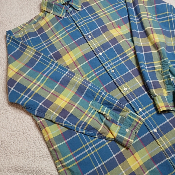 Polo Ralph Lauren Plaid Button Down 2XLT Big & Tall - Picture 2 of 11